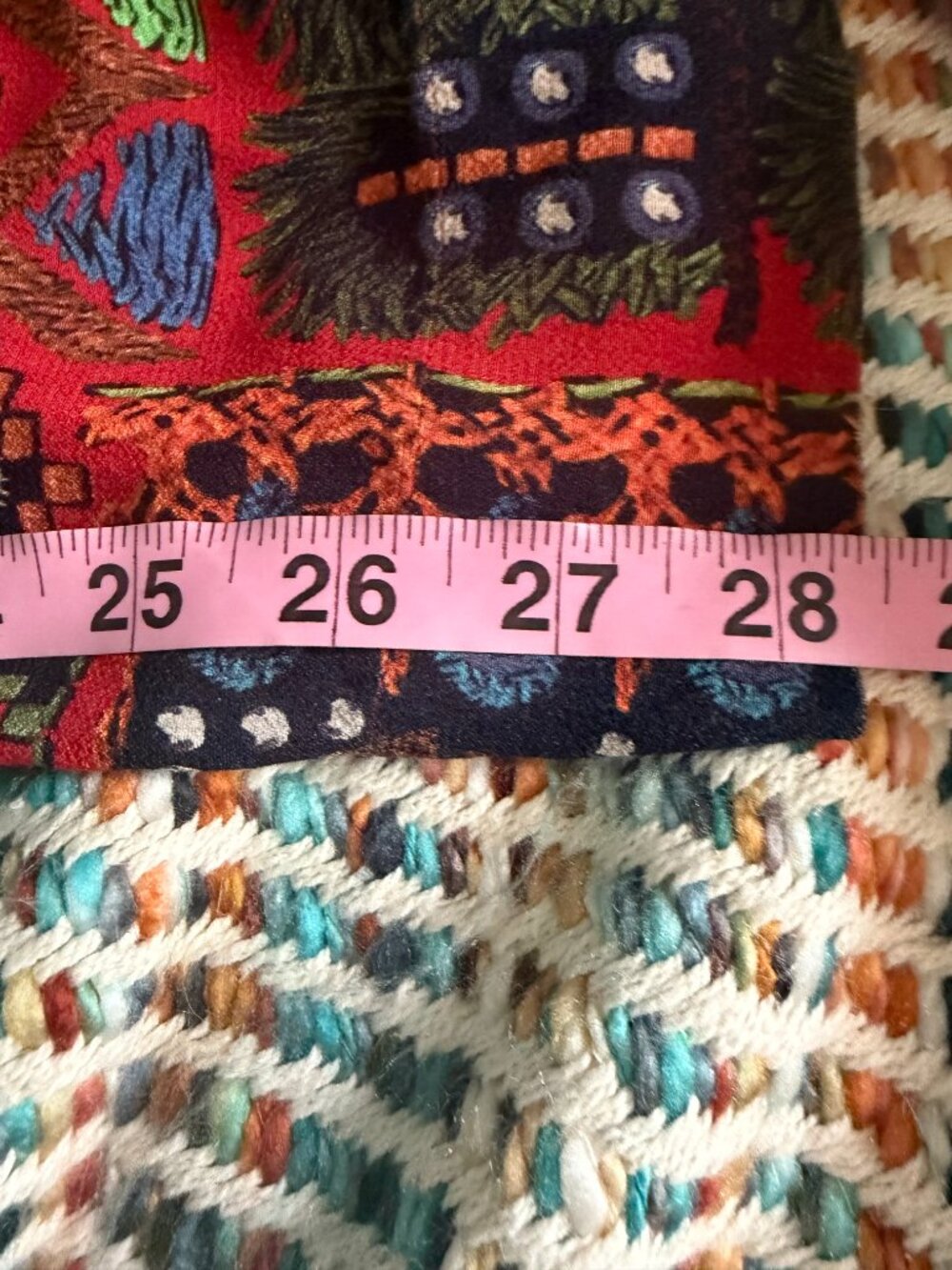 FARM Rio Mystic Red Mixed Print Wide Leg Pants Medium Boho Evil Eye - Picture 15 of 15
